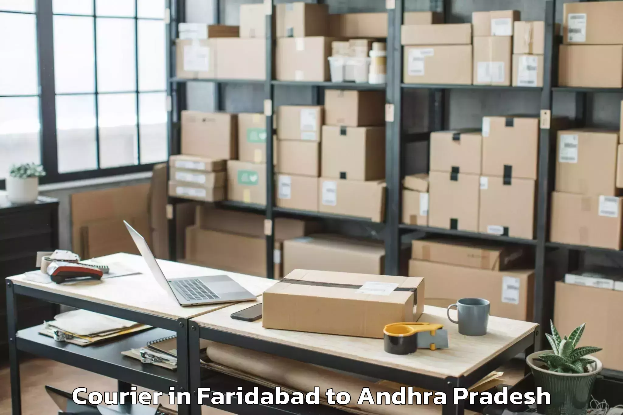 Book Faridabad to Jinnuru Courier